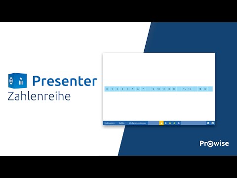 So verwenden Sie das Zahlenreihen-Tool in Prowise Presenter