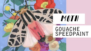 MOTH / Gouache Speedpaint ( eng sub )