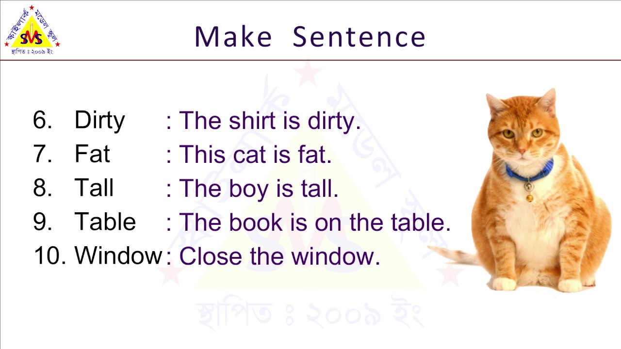 Now make sentences 4