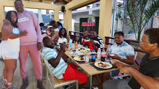 line fishing then a road trip to Montego Bay
