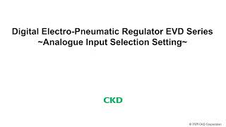 EVD Series Easy Manual~Analog input selection setting~ EVD Series Easy Manual~Analog input selection setting~
