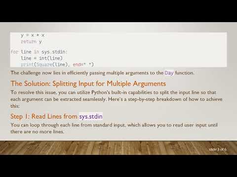 Mastering sys.stdin: How to Handle Multiple Arguments in Python Functions