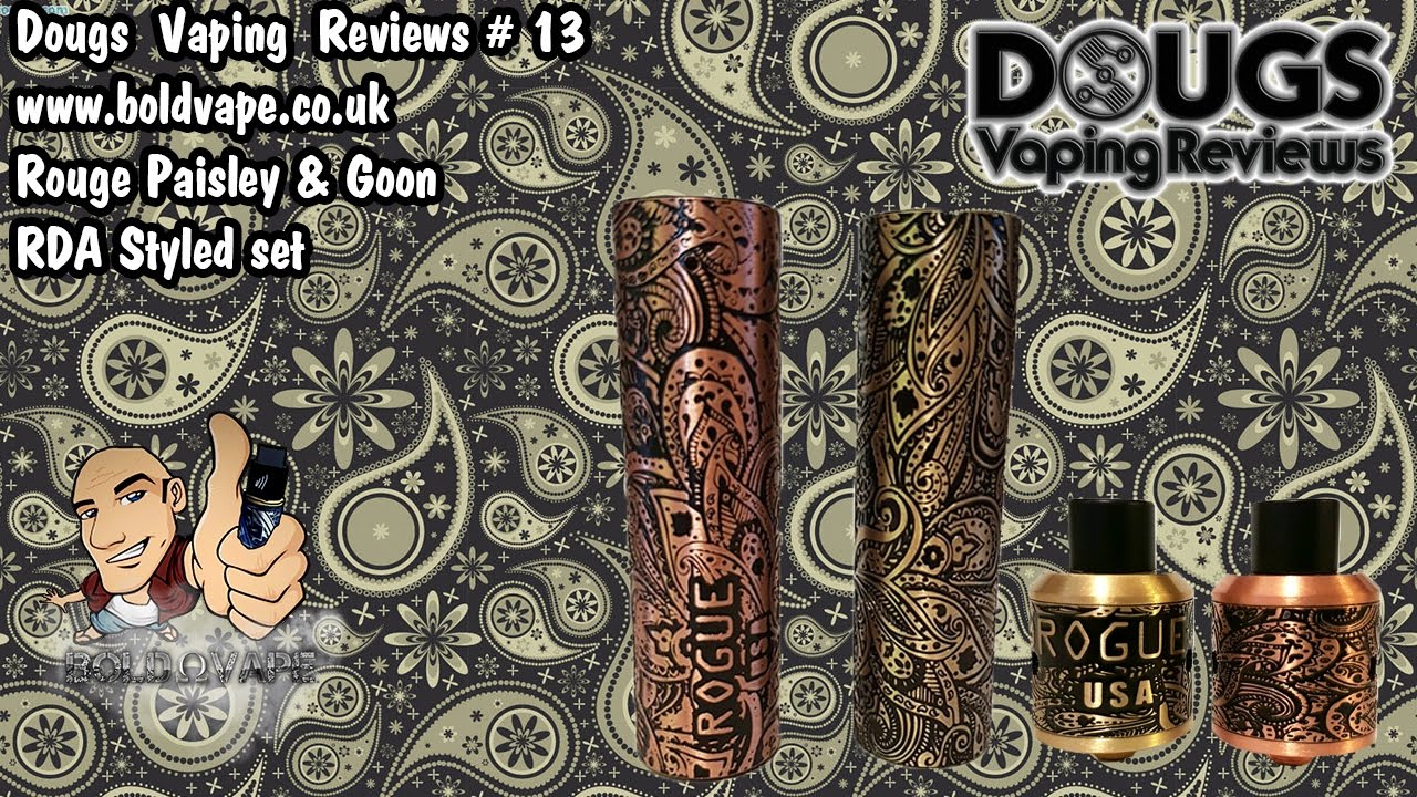 Rouge Paisley Mod and Goon RDA Sytled Set from Boldvape
