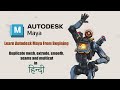 Autodesk Maya for Beginners in 15 min| Duplicate mesh, extrude, smooth and more #autodesk #gaming