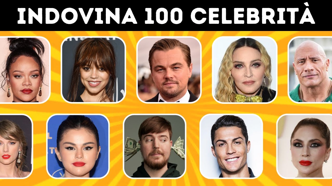 Indovina la Celebrità in 3 Secondi | Quiz Celebrità