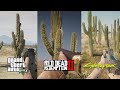 Which game has the best CACTUS? (physics comparison) GTAV, RDR2, Cyberpunk 2077