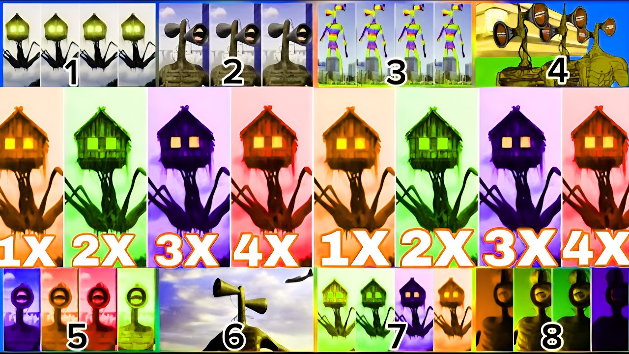 🔥 Siren Head vs House Head 🎵 MegaMix MegaBattle