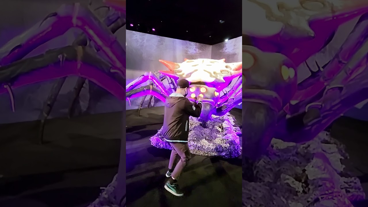 In real life NPC attacking grounded broodmother at TwitchCon 2022
