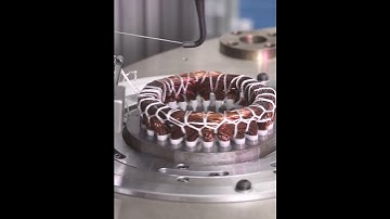 Induction motor stator making-stator coil lacing