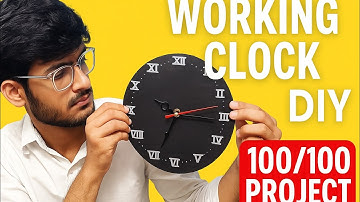 "DIY Working Wall Clock | Easy School Project | 100/100 Marks Idea!"
