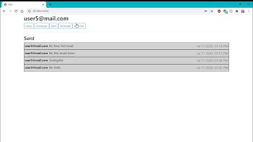 CS50 2020 - Project 3 (Mail)