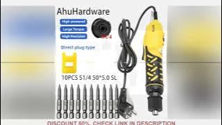 AhuHardware Electric Screwdriver 220V AC Multifunction Straight Handheld Adjustable Speed Power tool