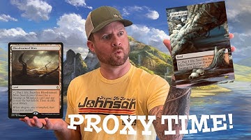 Proxy Time! Start to Finish Making a Full Art Proxy of Bloodstained Mire!