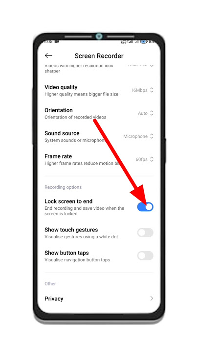 How to off screen recorder lock screen to end | screen recording hidden features #shorts
