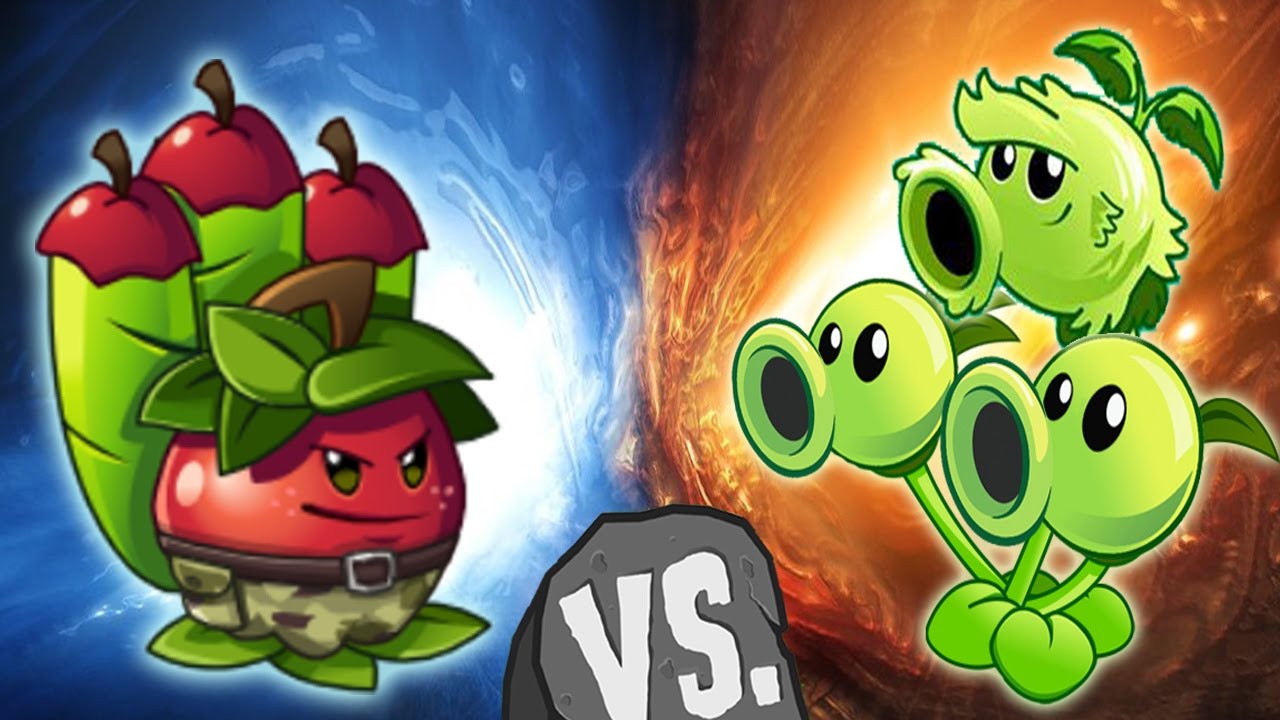 Plants vs Zombies 2 Apple Mortar vs Threepeater Primal