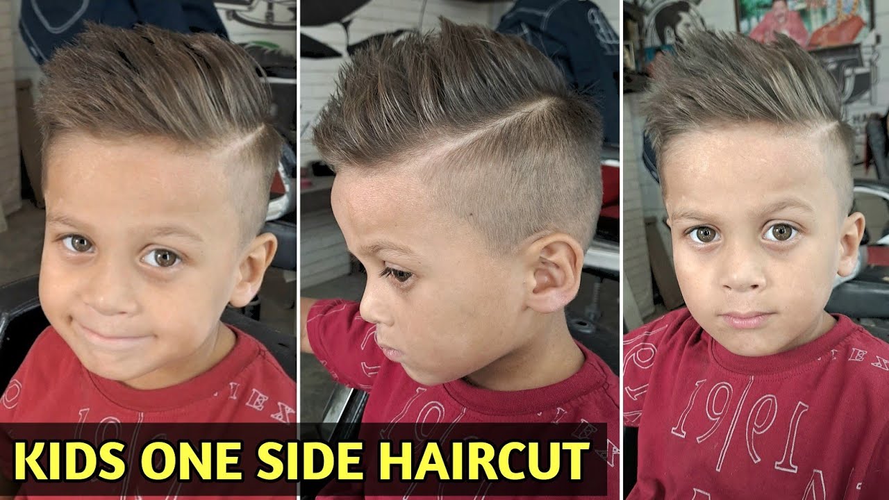 One Side Hair Cut For Kids - Step by Step Tutorial Video | Sahil Barber -  YouTube