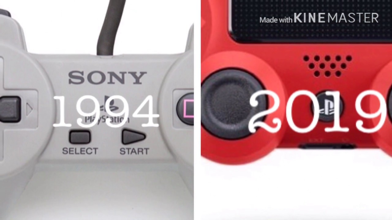 Evolution of PlayStation controls 1994-2019 - YouTube