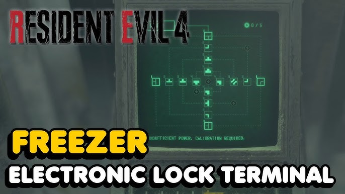 Resident Evil 4 Remake Electronic Lock Terminal Puzzle Solution - Hardcore  / Professional Difficulty 