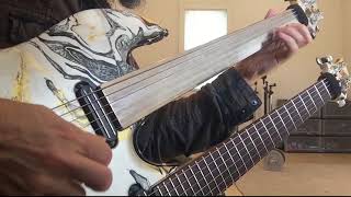 Video voorbeeld van "SONS OF APOLLO 'God Of The Sun' - Bumblefoot fretless guitar solo up close..."