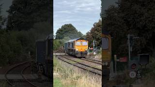 GBRF 66735 “Peterborough United” passing Billingham Jn working 4M98 to Bardon Hill