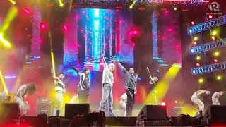 SB19 performs hit song Crimzone at the 2024 Clark Aurora Music Festival in Pampanga