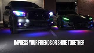 Flow Series / Color Chasing Underglow in Action - RGB HALO KITS Information