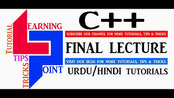 C++ Final Lecture 60 Urdu/Hindi Tutorial Learning Point