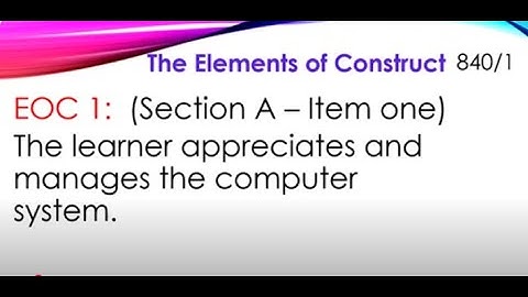 S.4 ICT FACILITATION  || PAPER 1 & 2 || ELEMENTS OF CONSTRUCT || ITEM APPROACH || SAMPLE RESPONSES