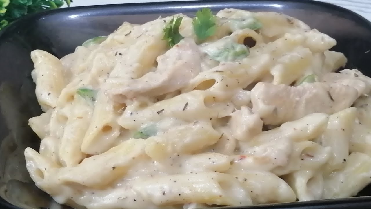 White sauce pasta cheesy white sauce pasta by Ayesha gill's kitchen