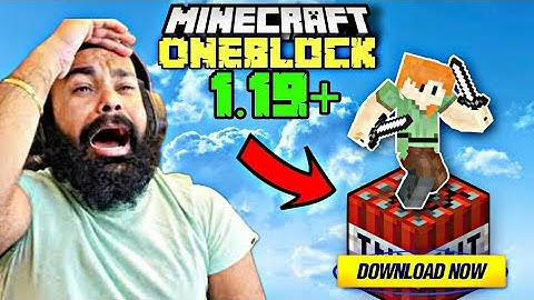 One Block In Minecraft Pe [1.18/1.19] - 100% Working! | Minecraft One Block Survival