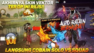 AKHIRNYA SKIN VEKTOR TER OP INI RILIS!! LANGSUNG SOLO VS SQUAD RATAKAN BERMUDA KILL 18..