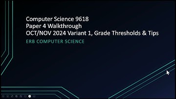 Computer Science 9618 Full Paper 4 Walkthrough (2024)