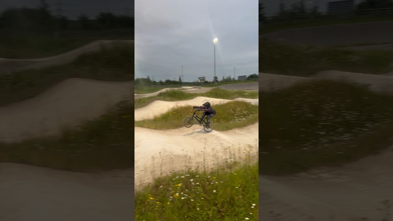 Bmx race, double manual bar spin 😮‍💨 
