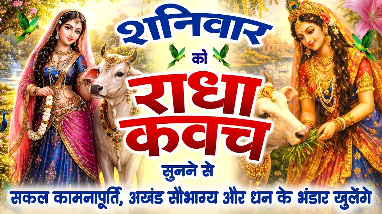 शनिवार को #राधा कवच सुनने से सकल कामनापूर्ति अखंड सौभाग्य और धन के भंडार खुलेंगे~Radha Kavach 2026