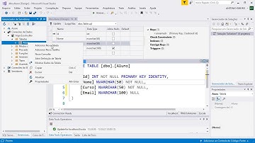 Criação de uma tabela no SQL Server através do Microsoft Visual Studio