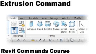 Revit Commands Course - Extrusion