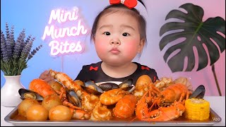 Baby Seafood Boil ASMR Mukbang | Lobster, Crab, Shrimp & Eating Sounds Information