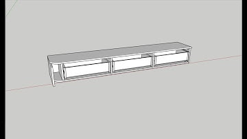 Cách vẽ nhanh kệ tivi uốn cong với thư viện Dynamic Component SketchUp