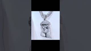 White gold moissanite drip-925S & VVS MOISSANITE JESUS?️Excellence in craftsmanship!? #diamond