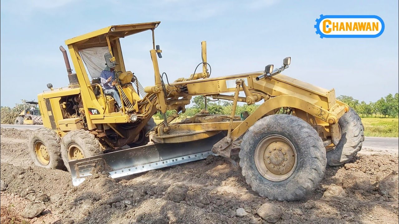 รถเกรดถนน CAT 140 Motor Grader ตัวแรงในตำนาน นำขบวนรถก่อสร้างถนน Construction