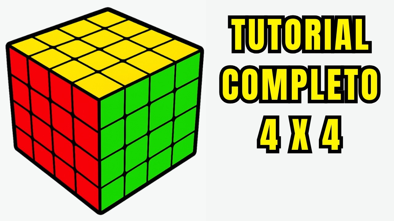 Como Resolver o Cubo Mágico 4x4 (MÉTODO DE REDUÇÃO) | Tutorial Completo Para Iniciantes