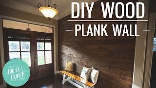 An accent wall can do a lot for room, and my sister wanted to add wood
plank in the entrance her house. this video, you'll see just how
simple...