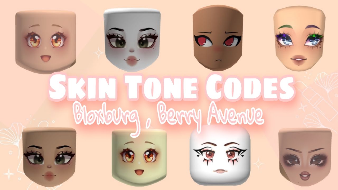 NEW 3D FACE CODES for bloxburg & berry avenue PT.1 #roblox