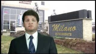 Jim Milano Highlights Features of Milano Monuments Web Site