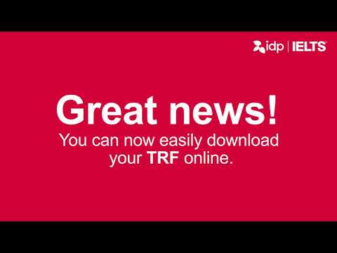 TRF is now eTRF! You can now download your official TRF online