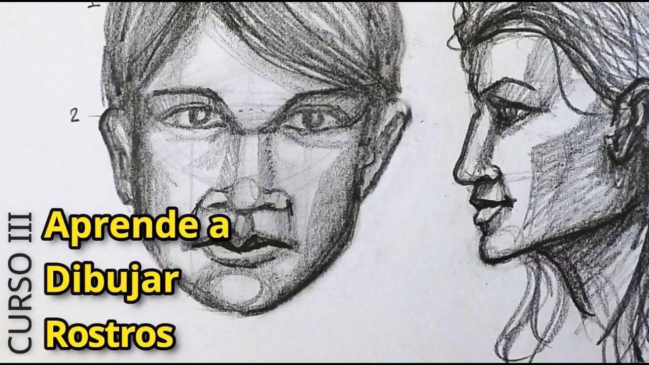 Técnica fácil para dibujar un Rostro 3 YouTube