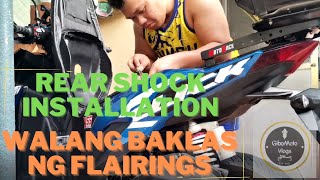 Rear Shock Installation | Walang baklas ng side flairings | Honda Click 125i