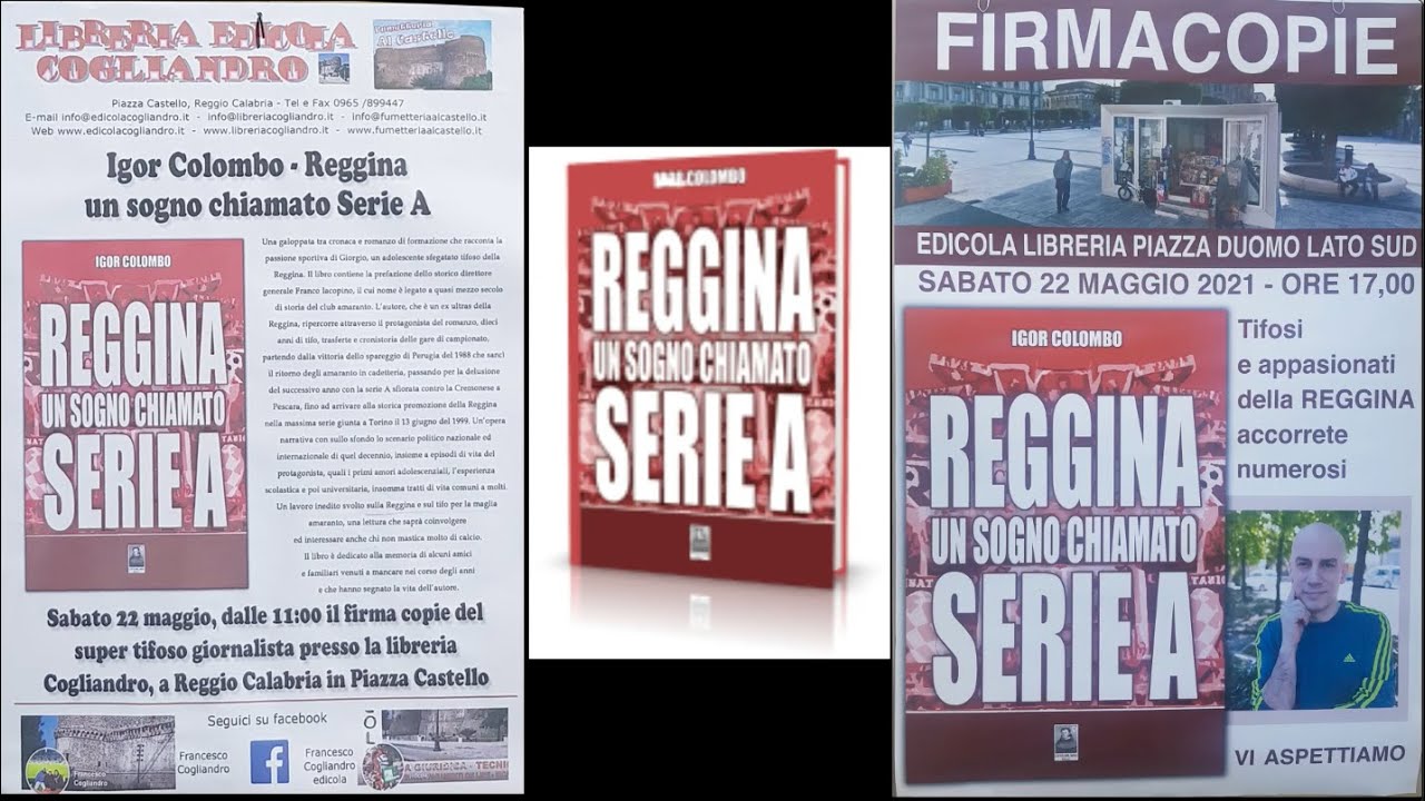 Igor Colombo Firmacopie A Reggio Calabria Del Nuovo Libro Reggina 