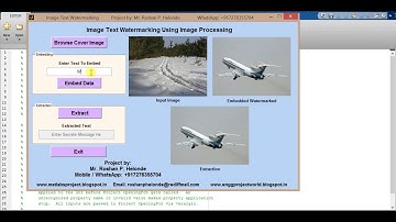 Image Text watermarking using matlab Code