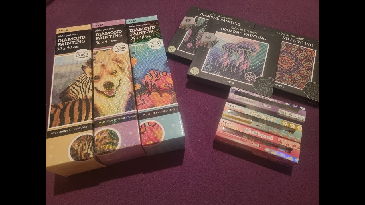 Diamond Painting / Unboxing Action / Günstige Snackbilder auch für Anfänger
